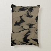 黒と茶色の波 アクセントクッション (裏面(縦))