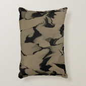 黒と茶色の波 アクセントクッション (正面(垂直))