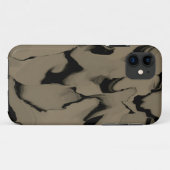 黒と茶色の波 Case-Mate iPhoneケース (裏面(横))