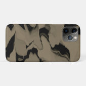 黒と茶色の波 Case-Mate iPhoneケース (裏面(横))