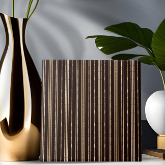 黒と茶色の竹の外観のタストライプのイル タイル