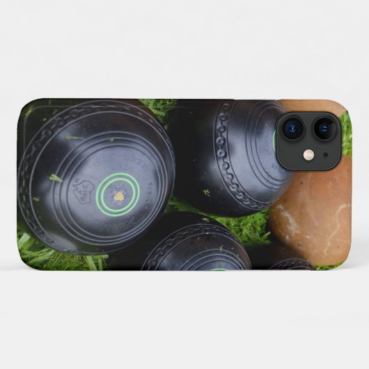 黒と茶色の芝生鉢 Case-Mate iPhoneケース (裏面(横))