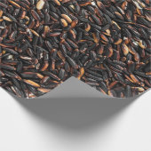 黒と茶色の豆のくず ラッピングペーパー (角)
