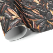 黒と茶色の豆のくず ラッピングペーパー (ロールコーナー)