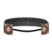 黒と茶色の部族パタアステカーン・ヘッドバンド アスレチックヘッドバンド (裏面)