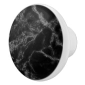 黒と薄い灰色 セラミックノブ (右)