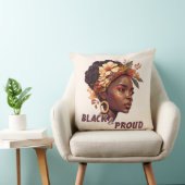 黒と誇りを持った クッション (椅子)