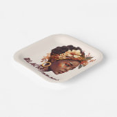 黒と誇りを持った ペーパープレート (傾斜あり)