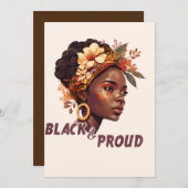 黒と誇りを持った 招待状 (正面/裏面)