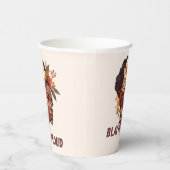 黒と誇りを持った 紙コップ (右)