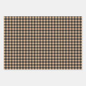 黒と赤いタンストライプ色 ラッピングペーパーシート (正面)