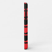 黒と赤いハートの電話 Case-Mate iPhoneケース (裏面/左)