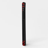 黒と赤とストライプ Case-Mate iPhoneケース (裏面/左)
