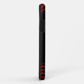 黒と赤とストライプ Case-Mate iPhoneケース (裏面/右)