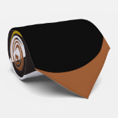 黒と赤と白の円のネクタイ ネクタイ (ロール)