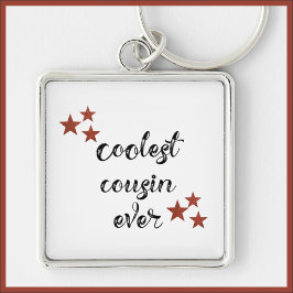 黒と赤のいとこクールこまで キーホルダー