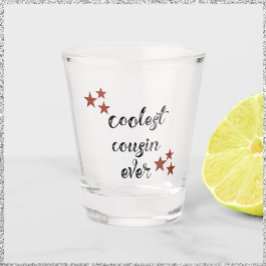 黒と赤のいとこクールこまで ショットグラス