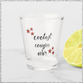 黒と赤のいとこクールこまで ショットグラス