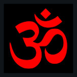 黒と赤のオブジェクトモデル記号 ポスター<br><div class="desc">黒と赤のomシンボルデザイン。</div>