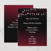 黒と赤のオンブレ招待状 招待状 (正面/裏面)