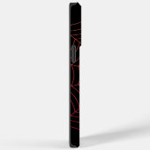 黒と赤のクモの巣ハロウィンパターン Case-Mate iPhoneケース (裏面 / 右)