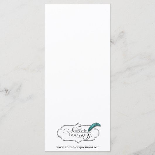 黒と赤のゴシックのスクロー結婚ルのメニュー メニュー (裏面)