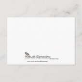 黒と赤のゴシックスクロールレスポンスカード 出欠カード (裏面)