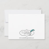 黒と赤のゴシックスクロール結婚披露宴 招待状 (裏面)