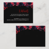 黒と赤のゴシックフラワー ダークエンクロージャーカード エンクロージャーカード (正面/裏面)