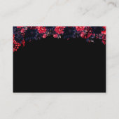 黒と赤のゴシックフローラダークエンクロージャカード エンクロージャーカード (裏面)