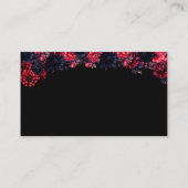 黒と赤のゴシックフローラ結婚Dark's Registry エンクロージャーカード (裏面)