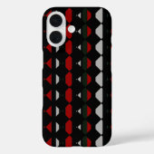 黒と赤のシームレスなパターン Case-Mate iPhoneケース (裏面)