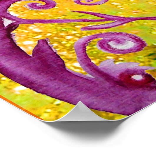 黒と赤のジェスターマスク，仮装パーティー ポスター (角)