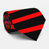 黒と赤のタイストライプのプ ネクタイ (ロール)