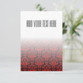 黒と赤のダマスクパターン (スタンド正面)