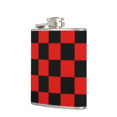 黒と赤のチェッカーボード – ミラノ フラスク (左)