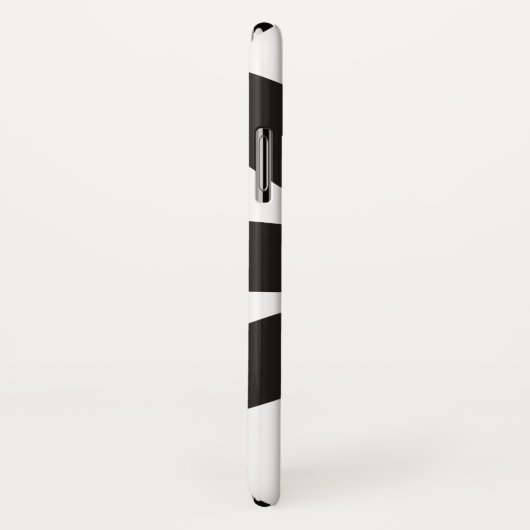 黒と赤のデイジー花と名前フローラ Case-Mate iPhoneケース (裏面/右)