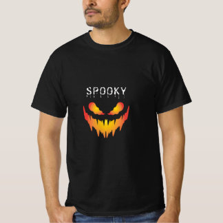 黒と赤のハロウィーンTシャツ Tシャツ