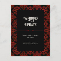 黒と赤のフローラの結婚延期