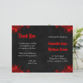 黒と赤のフローラゴシック2重結婚式 プログラム (スタンド正面)