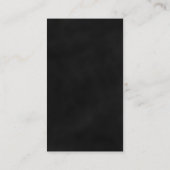 黒と赤のフローラミニ結婚のギフトレジストリ エンクロージャーカード (裏面)