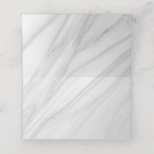 黒と赤のフローラ大理石 プレイスカード (内部開封)