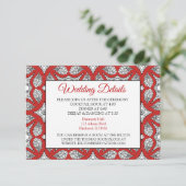 黒と赤のマンダラ結婚の詳細カード エンクロージャーカード (スタンド正面)