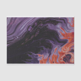 黒と赤のマーブル 薄葉紙