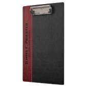 黒と赤のレザーフェイクの質感 クリップボード (左)