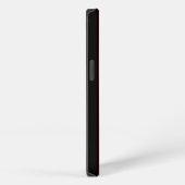 黒と赤のレーシングストライプ iPhoneケース (右側面)