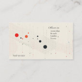 黒と赤の円と線 名刺 (裏面)