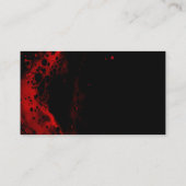 黒と赤の名刺 名刺 (裏面)