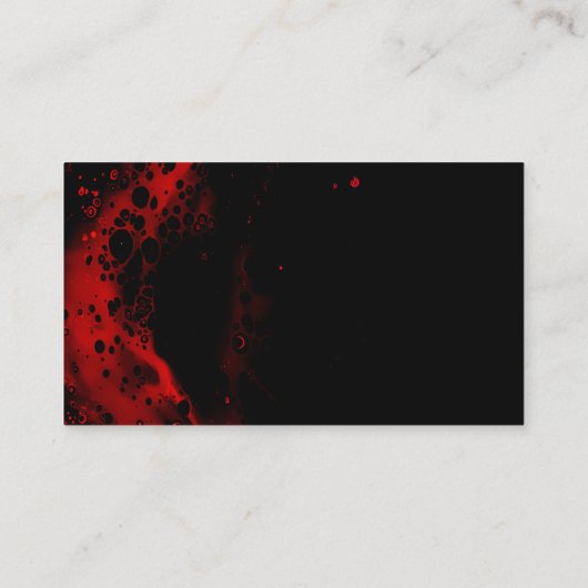 黒と赤の名刺 名刺 (裏面)