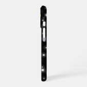 黒と赤の子供用宇宙船ロケット iPhone 16ケース (左側面)